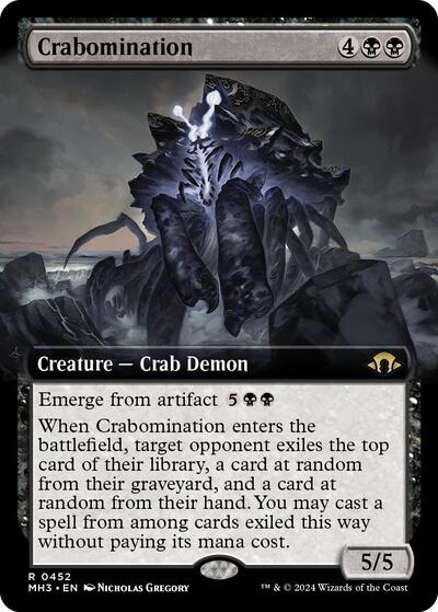Crabomination (Extended Art) (Modern Horizons 3) Light Play Foil
