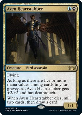 Aven Heartstabber (Streets of New Capenna) Light Play Foil
