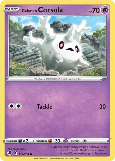 Galarian Corsola (SWSH08: Fusion Strike) Near Mint