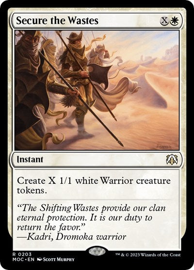 Secure the Wastes (Commander: March of the Machine) Near Mint