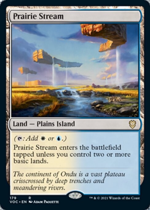 Prairie Stream (Commander 2021 Crimson Vow) Light Play