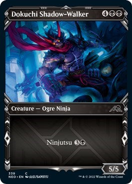 Dokuchi Shadow-Walker (Showcase) (Kamigawa: Neon Dynasty) Near Mint Foil