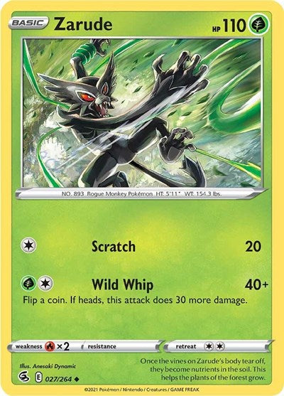 Zarude (SWSH08: Fusion Strike) Near Mint