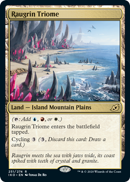 Raugrin Triome (Ikoria: Lair of Behemoths) Light Play