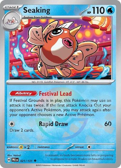 Seaking (Poke Ball Pattern) (SV: Prismatic Evolutions) Near Mint Holofoil