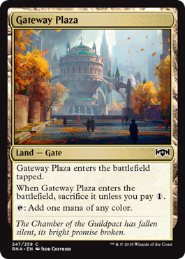 Gateway Plaza (Ravnica Allegiance) Light Play Foil