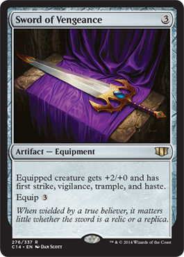 Sword of Vengeance (Commander 2014 Edition) Light Play