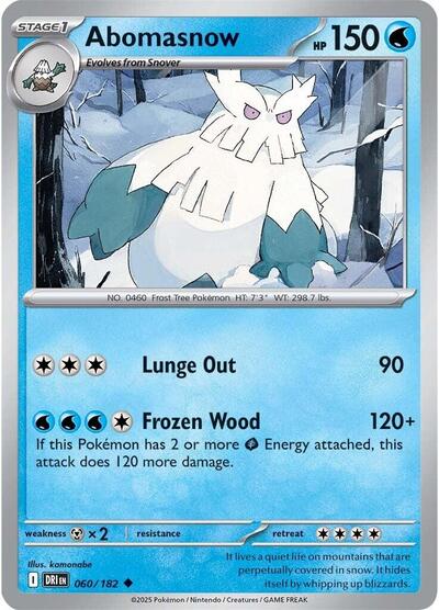 Abomasnow (SV10: Destined Rivals) Near Mint Reverse Holofoil