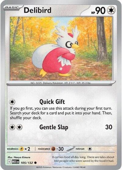 Delibird - 105 (ME01: Mega Evolution) Near Mint