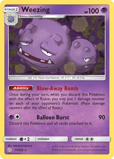 Weezing (SM - Cosmic Eclipse) Near Mint