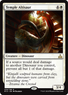 Temple Altisaur (Rivals of Ixalan) Light Play