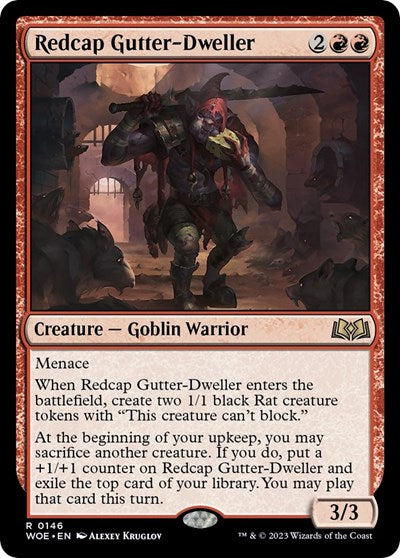 Redcap Gutter-Dweller (Wilds of Eldraine) Near Mint Foil