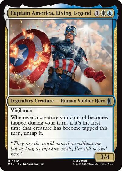 Captain America, Living Legend (Marvel Super Heroes) Near Mint Foil
