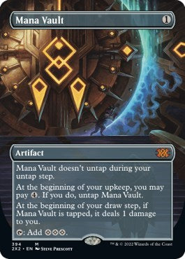 Mana Vault (Borderless) (Double Masters 2022) Light Play