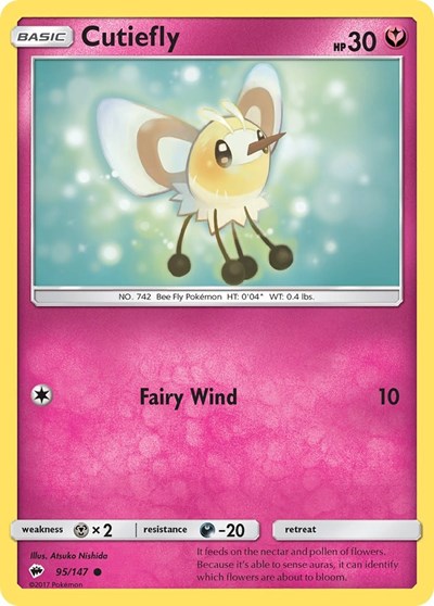 Cutiefly (SM - Burning Shadows) Near Mint