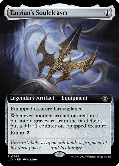 Tarrian's Soulcleaver (Extended Art) (The Lost Caverns of Ixalan) Light Play