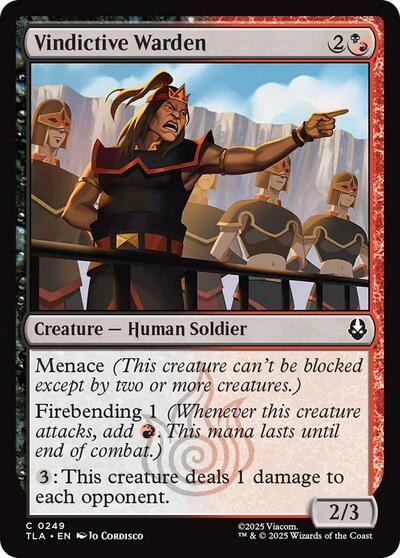 Vindictive Warden (Avatar: The Last Airbender) Near Mint Foil
