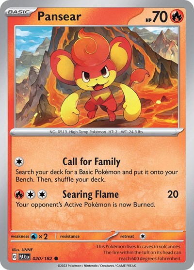 Pansear (Scarlet and Violet: Paradox Rift) Near Mint