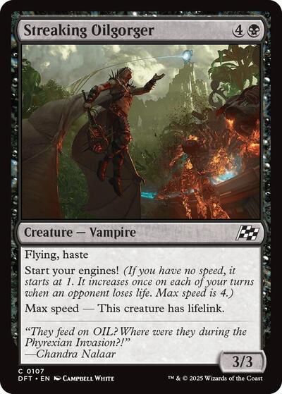 Streaking Oilgorger (Aetherdrift) Light Play Foil
