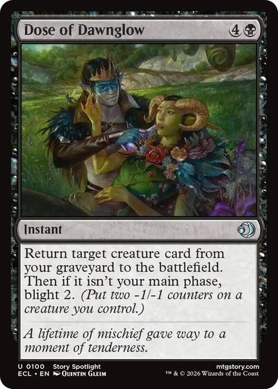 Dose of Dawnglow (Lorwyn Eclipsed) Near Mint Foil