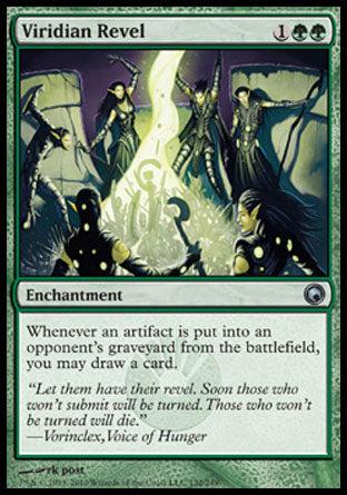 Viridian Revel (Scars of Mirrodin) Light Play