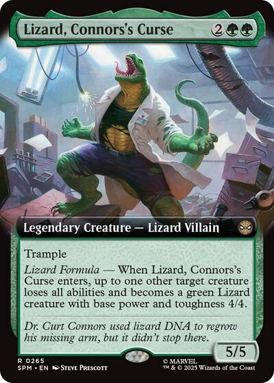 Lizard, Connors's Curse (Extended Art) (Marvel's Spider-Man) Near Mint