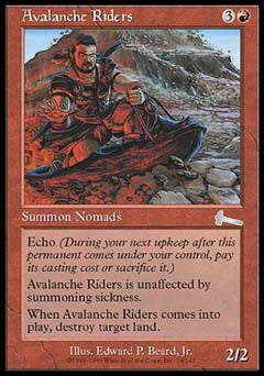 Avalanche Riders (Urza's Legacy) Light Play