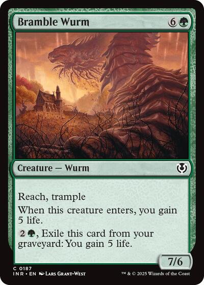 Bramble Wurm (Innistrad Remastered) Light Play Foil