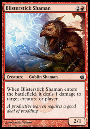 Blisterstick Shaman (Mirrodin Besieged) Light Play Foil