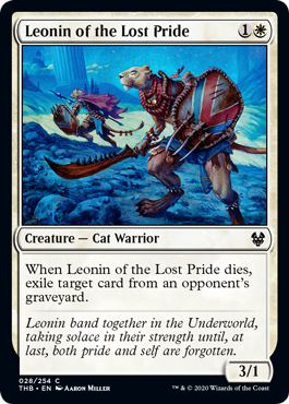 Leonin of the Lost Pride (Theros Beyond Death) Light Play Foil