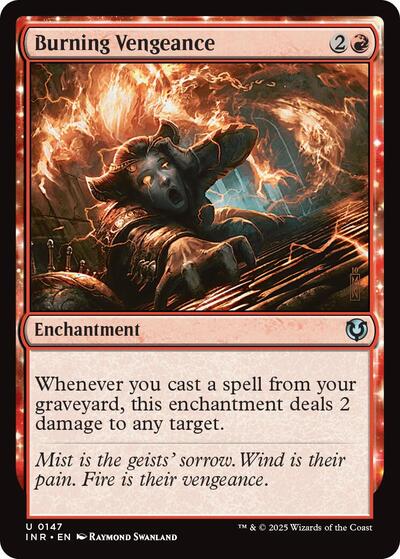 Burning Vengeance (Innistrad Remastered) Light Play Foil