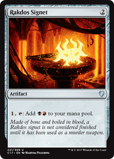 Rakdos Signet (Commander 2017) Light Play