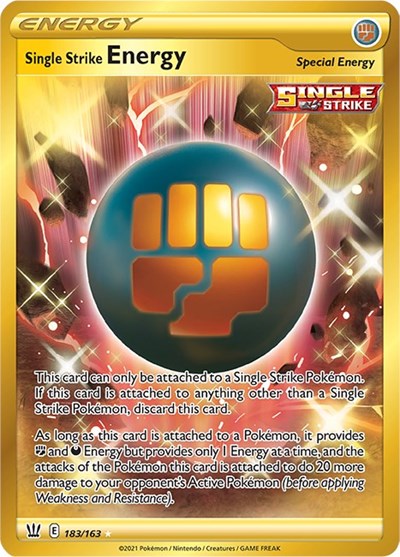 Single Strike Energy (Secret) (SWSH05: Battle Styles) Near Mint Holofoil
