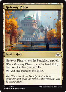 Gateway Plaza (Guilds of Ravnica) Light Play
