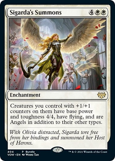 Sigarda's Summons (VOW) (Promos: Unique and Miscellaneous) Light Play Foil