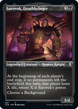 Sarevok, Deathbringer (Etched Foil) (Commander Legends: Battle for Baldur's Gate) Near Mint Foil