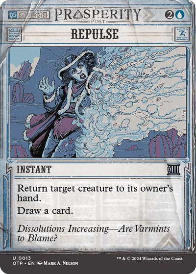 Repulse (Outlaws of Thunder Junction: Breaking News) Light Play Foil