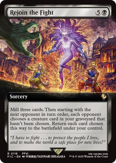 Rejoin the Fight (Extended Art) (Commander: FINAL FANTASY) Near Mint Foil
