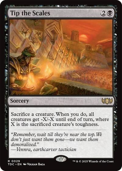 Tip the Scales (Commander: Tarkir: Dragonstorm) Light Play