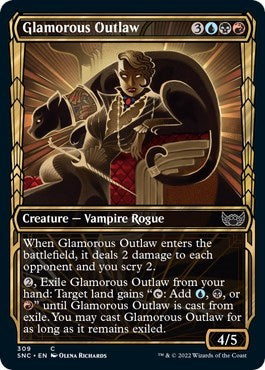 Glamorous Outlaw (Showcase) (Streets of New Capenna) Light Play Foil