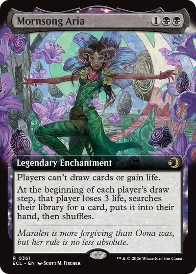 Mornsong Aria (Extended Art) (Lorwyn Eclipsed) Near Mint