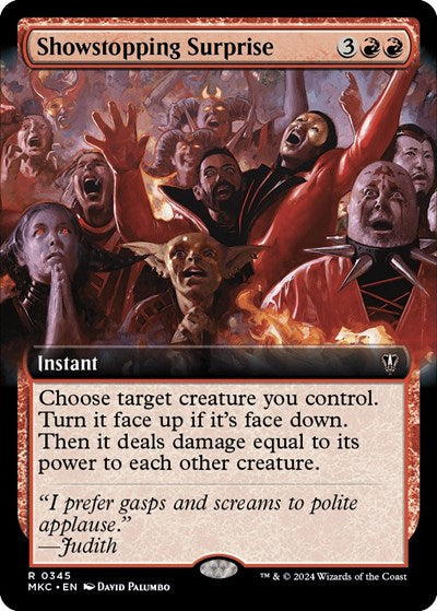 Showstopping Surprise (Extended Art) (Commander: Murders at Karlov Manor) Near Mint