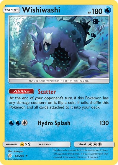 Wishiwashi (SM - Cosmic Eclipse) Near Mint Holofoil