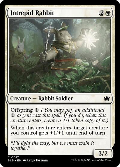 Intrepid Rabbit (Bloomburrow) Near Mint Foil