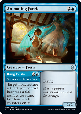 Animating Faerie (Throne of Eldraine) Light Play Foil