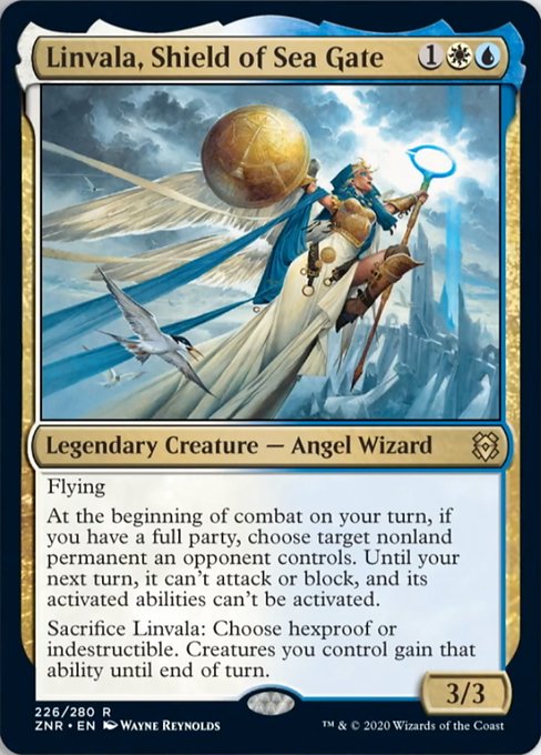 Linvala, Shield of Sea Gate (Zendikar Rising) Near Mint