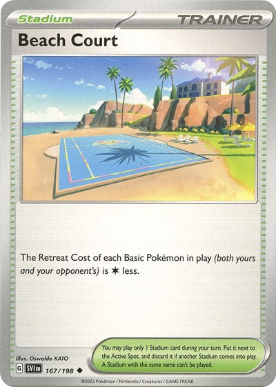 Beach Court (Scarlet and Violet: Base Set) Near Mint Reverse Holofoil