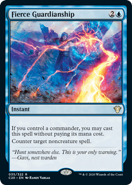 Fierce Guardianship (Commander 2020 Ikoria) Light Play