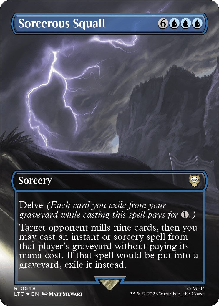 Sorcerous Squall (Borderless) (Surge Foil)