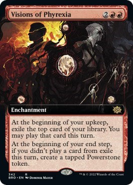 Visions of Phyrexia (Extended Art) (The Brothers' War) Light Play